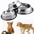 thumbnail image 2 of Stainless Steel Dog Bowl with Rubber Base for Small/Medium/Large Dogs, Pets Feeder Bowl and Water Bowl Perfect Choice, 2 of 7