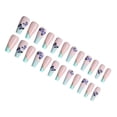 thumbnail image 1 of Vogacara Uñas postizas de ataúd de longitud, resistentes a los arañazos, uñas a presión, punta de uñas removible, pegatinas de manicura ajustables Arte de uñas Tipo 22 Vogacara CE012296-22B, 1 of 6