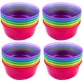 thumbnail image 1 of Cuddly Hippo Kids Plastic Dinnerware Set of 24 Multi Color Bowls - Reusable, BPA-Free, Dishwasher Safe and Microwaveable, 1 of 7