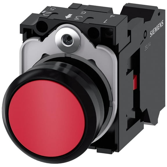 Siemens 3SU11000AB203CA0 Pushbutton Complete Unit