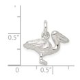 thumbnail image 5 of 925 Sterling Silver Pelican Charm Pendant, 5 of 5