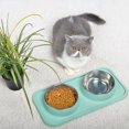 thumbnail image 4 of Ensemble de Bol pour Chat Bol d'Eau pour Chaton avec Tapis Antidérapant, 4 of 10
