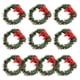 thumbnail image 4 of 10 piezas de corona navideña con agujas de pino, adorno colgante hecho a mano para puerta, para árbol de Navidad, fiesta, decoración del hogar, 4 of 4