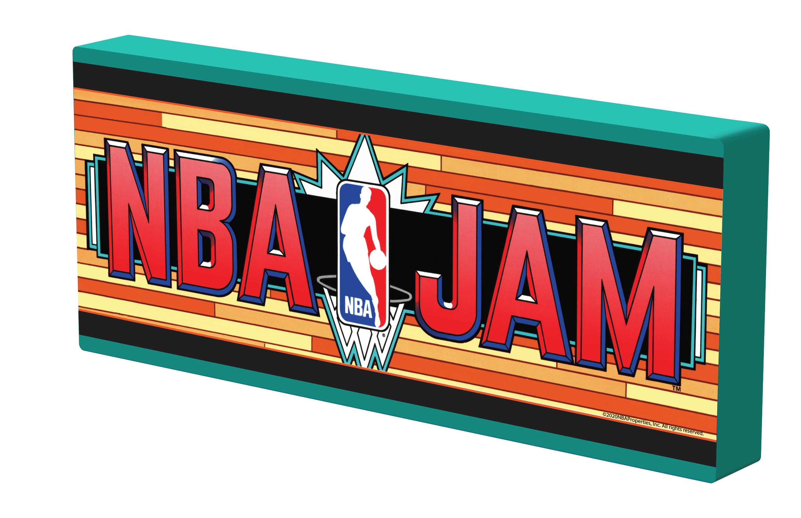 Arcade1up NBA JAM Light Up Marquee Wall Light - 24in X 10in