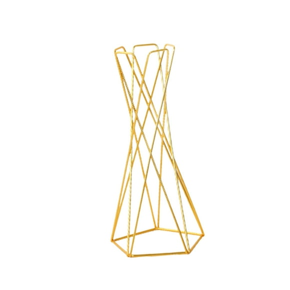 Soporte para plantas aéreas, maceta decorativa de metal para flores de boda. Oro