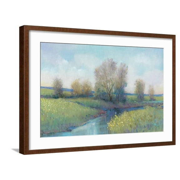 Art.com Hidden Stream I Art Print by Tim O'toole, Brown Frame Wall Art, 29" x 21"