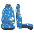 thumbnail image 2 of LAKIMCT Diving Element Car Seat Covers Vehicle Front Seat Covers Universal Fit Seat Protector, 2 of 9