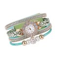 thumbnail image 1 of Reloj HUOGUO Weave Wrap Quartz Wrap, pulsera vintage para mujer, 1 of 2