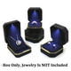 thumbnail image 5 of AVESON Caja de Anillo de Lujo, Caja de Anillo de Boda Cuadrada de Terciopelo Caja de Regalo de joyería con luz LED para Propuesta de Compromiso de Boda, Negro, 5 of 5