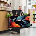 thumbnail image 6 of Fish Large Capacity Reusable Oxford Cloth Grocery Basket - Foldable Shopping Bag for Picnics & Shopping, 6 of 7
