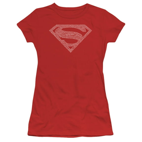 Dc Robin Logo Junior Women's T-Shirt Sheer Red