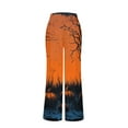 thumbnail image 5 of Women's Halloween-Themed Pajama Pants Cute Ghosts, Pumpkins, and Witches Design Soft and Comfortable Lounge Pants, 5 of 5