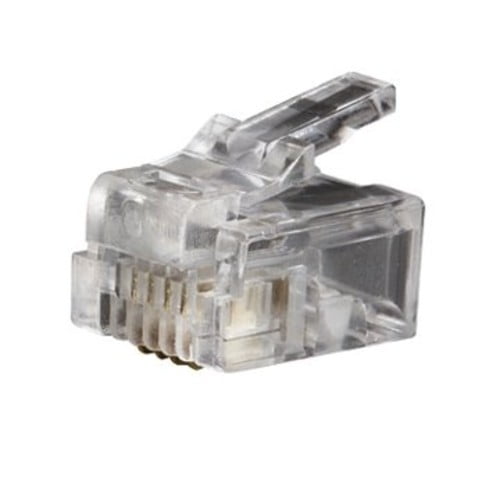 Klein Tools Telephone Plug - RJ11- 6P4C (25-Pack)-VDV826-601