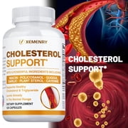 Cholesterol Support - with Niacin, Garlic, Cayenne - Supports Cardiovascular and Cholesterol Health, Promotes Circulation - 120 Count