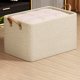 thumbnail image 4 of Cajas de almacenamiento Bixock en liquidación, organizador de armario plegable para dormitorio, cajas de tela beige, 12,2 l, 4 of 6