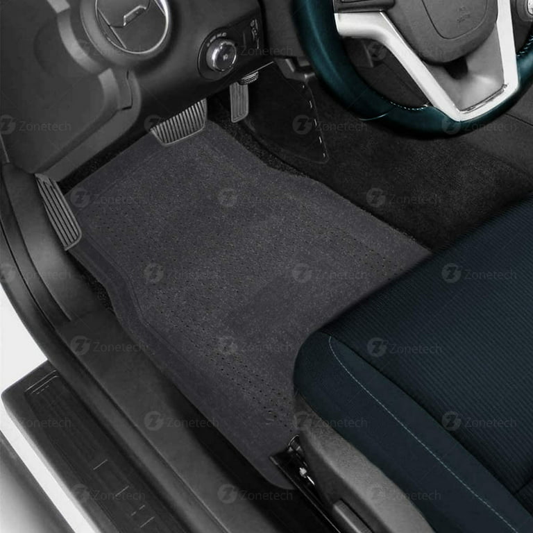 Zone Tech alfombras de caucho transparentes completas para interior de auto  de alta resistencia - juego de 4 piezas