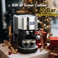 thumbnail image 4 of 20Bar Compact Espresso Machine with Milk Frother & Removable Water Tank, 3-in-1 Coffee Maker, 4 of 6