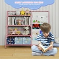 thumbnail image 3 of Metal Kids Bookshelf & Toy Organizer - Montessori Toddler Book Rack, Baby Sling Shelf Nursery Playroom Storage - Space-Saving Display Shelf for Classroom Library Boys Girls, 3 of 11