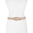 thumbnail image 3 of Time and Tru Women's & Women's Plus Mixed Loops Belt, Latte, 3 of 3