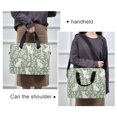 thumbnail image 6 of FORMRS 16" Laptop Sleeve Bag Carrying Case with Handle Travel Shoulder Briefcase, Green Floral Cat Pattern, 6 of 8