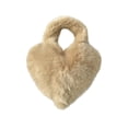 thumbnail image 3 of Bolso de peluche para mujer, accesorio fotográfico, regalo cómodo, bolso de hombro elegante para otoño Bolso corto color caqui, 3 of 9