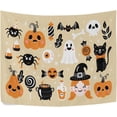 thumbnail image 2 of Happy Halloween Tapestry 90x60 Inche Wall Hanging Tapestry Wall Art Hanging Tapestries Bedroom Living Dorm Room Wall Decor Fabric Home Decor Gifts, 2 of 7