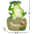 thumbnail image 7 of 3 Packs Garden Decor Frog Statue Sets Outdoor Patio Ornaments Yard Decorations Art Figurines for The Lawn Balcony Desk, 7 of 7