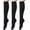 C01-3 Pairs Black, variant on 3 Pairs Women's Cotton Opaque Knee High Socks