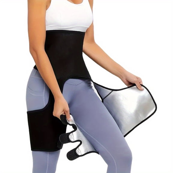 3-in-1 High Waist Sweat Trainer: Arm & Thigh Slimmer, Sauna Shaper, Tummy Control, Butt Lifter for Women's Workout