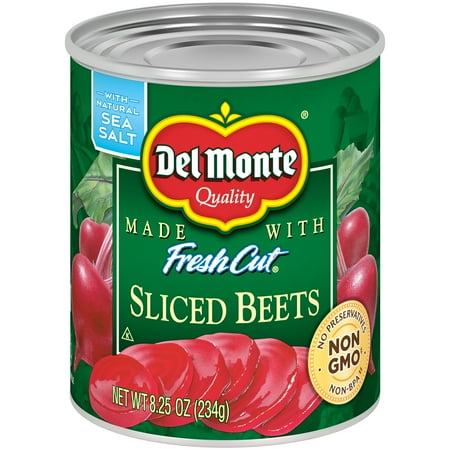 Photo 1 of  bb 12-28-2024   DEL MONTE FRESH CUT Canned Beets Sliced, Canned Vegetables, 12 Pack, 8.25 oz Can