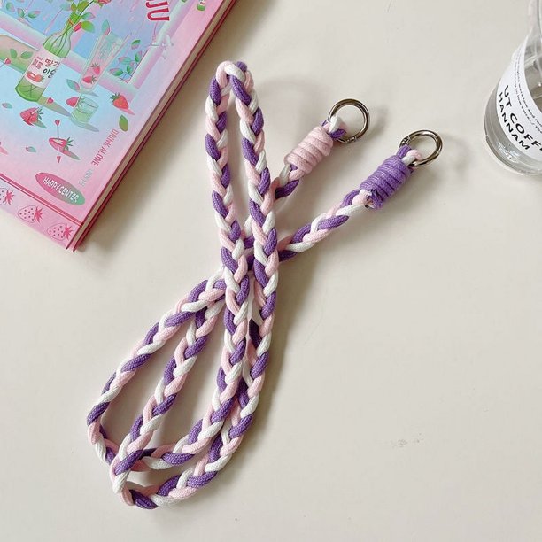 Cuerda para teléfono móvil, cuerda tejida creativa simple, funda universal para teléfono móvil, cadena diagonal, cuerda universal con personalidad femenina, cordón para teléfono móvil