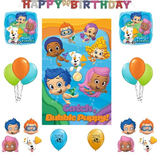 Bubble Guppies Party Decoration Supplies Bundle