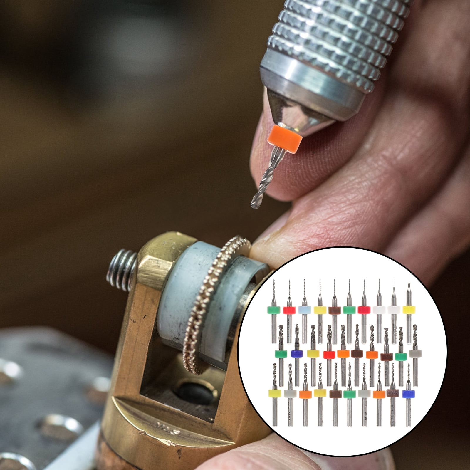 ifundom 30pcs Drill Bit Set Jewelry Drill Small Drill Bit Set for Circuit Board Jewelry Engraving