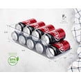 thumbnail image 3 of Organizador de refrigerador para latas de soda, soporte para bebidas para refrigerador, cocina, encimera, armario, dispensador de latas de plástico transparente y estante de almacenamiento para despensa de conservas (sin tapa) Ormromra JQWJ168, 3 of 8