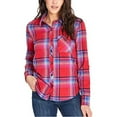 thumbnail image 5 of Orvis Ladies' Stretch Flannel Shirt - Red Large, 5 of 5