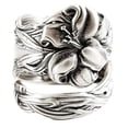 thumbnail image 2 of Spoon Ring Floral Spoon Ring Vintage Spoon Ring Fork Ring Vintage Boho Ring, 2 of 4