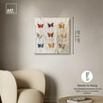 thumbnail image 5 of Embroidered Delicate Butterflies Canvas Winter Floral Art by Art Remedy, Gallery Wrapped, 24" x 24", 5 of 7
