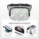 thumbnail image 5 of Balery Love You Rabbit Mochila Cinturón para Mujeres y Hombres, Bolsa de Cintura Impermeable de Doble Capa con Correa, 5 of 9