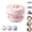 Pink, variant on 3-in-1 Retainer Case with Mirror & Cleaning Brush, Portable Aligner Storage Box with Drain Tray, All-in-One Retainer Cleaner Case for Aligners, Mouth Guards, Dentures, Travel Daily Care