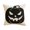 Black, variant on Halloween Pillow Cover, Polyester Jack O Lantern Pattern Pillowcase, 17.72×17.72 in