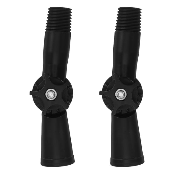 ibasenice 2Pcs Pivoting Extension Pole Adapter for Mop Handles Black Plastic Rotatable Joint