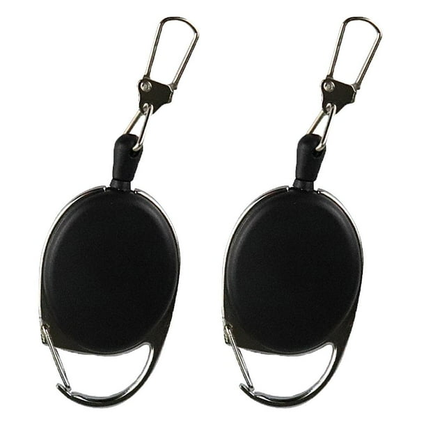 2 de Llavero Retráctil Llavero de de Identificación Cordón Extensible Clip de Cinturón Macarena Llavero retráctil