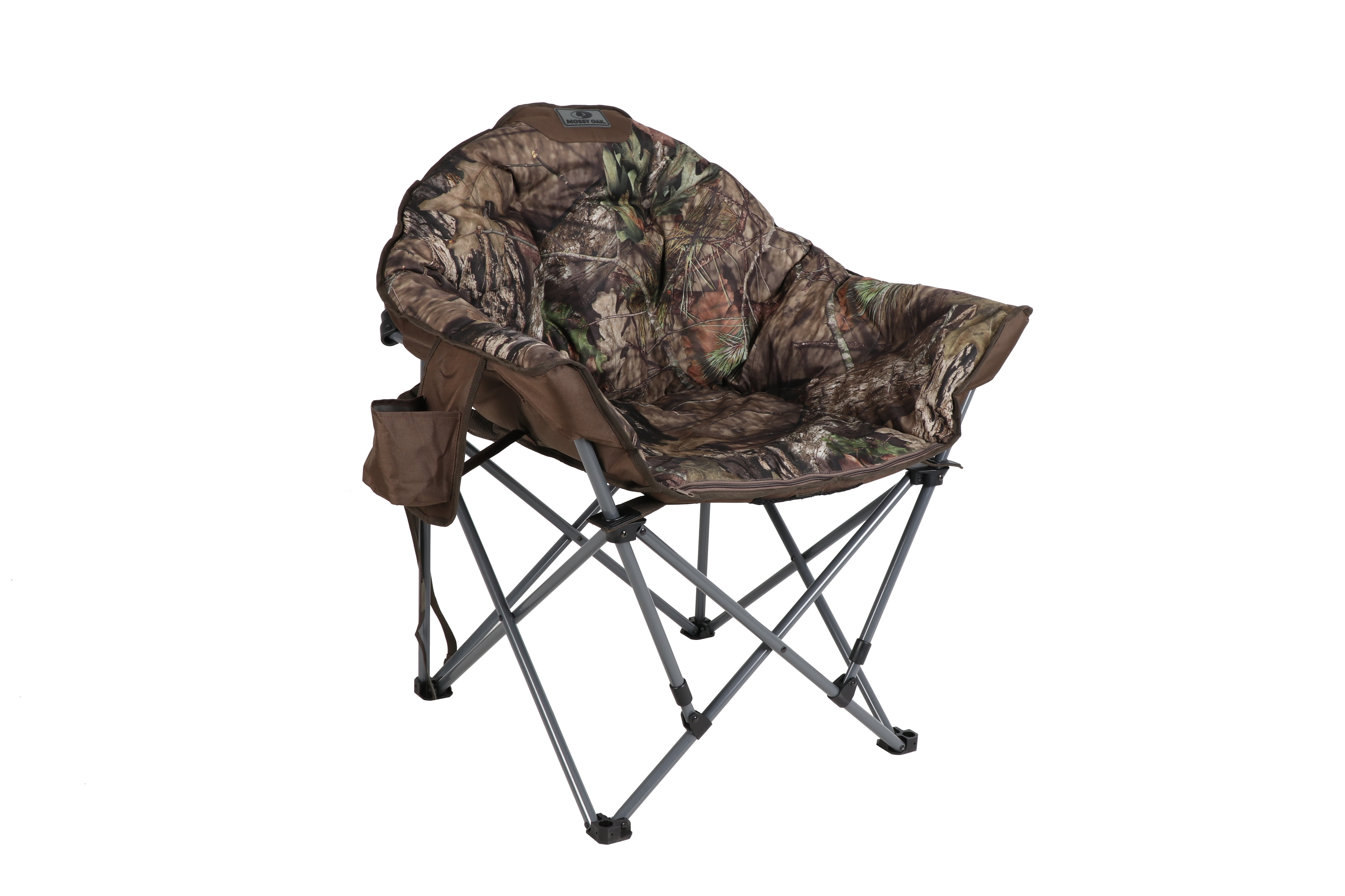 Low Profile Hunting Chair Mossy Oak Camo Portable Folding Camping Hiking Seat 