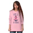 thumbnail image 3 of BCA Pink Ribbon Hope is An Anchor Women's Long Sleeve T Shirt Brisco Brands 3X, 3 of 6