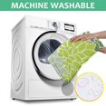 thumbnail image 6 of Green Floral and Petal Pattern Square Tablecloth,Waterproof Square Table Cover,Wipeable Spillproof Washable Table Cover for Home Kitchen Party Decor 42"X42"(107x107cm), 6 of 6