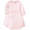 thumbnail image 2 of Touched by Nature Baby and Toddler Girl Organic Cotton Long-Sleeve Dresses 2pk, Pink Elephant, 3-6 Months, 2 of 3