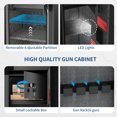SRWTRCHRY Fingerprint 5Gun Safe, 2s Quick Access Gun with 2