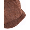 thumbnail image 6 of Deago Men's Newsboy Flat Cap Classic Vintage 8 Panel Cotton Gatsby Lvy Golf Cabbie Beret Hat (Coffee), 6 of 9