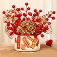 thumbnail image 1 of New Year Decoration Desk Flower Red Berry For Wedding Spring Festival Home Decor, 1 of 11