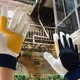 thumbnail image 3 of YIGSECU Ventilated Back Adjustable Strap Ergonomic Gloves for Construction Gardening, 3 of 9